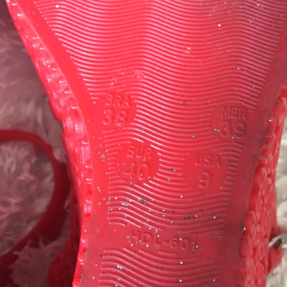 Jelly red wedges - Picture 7 of 7